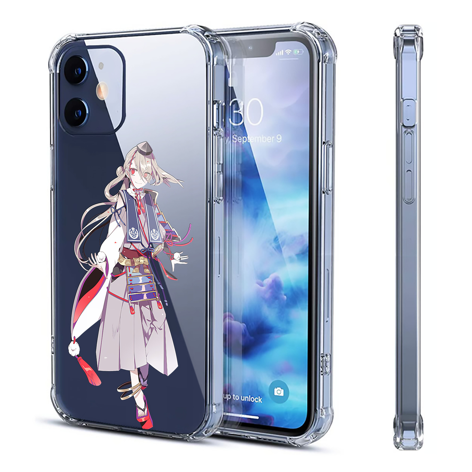 （画像用） 刀剣乱舞 Touken Ranbu 【iPhone 12シリーズ対応】透明スマホケース（クリアソフトケース）